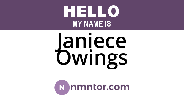 Janiece Owings