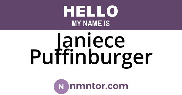 Janiece Puffinburger