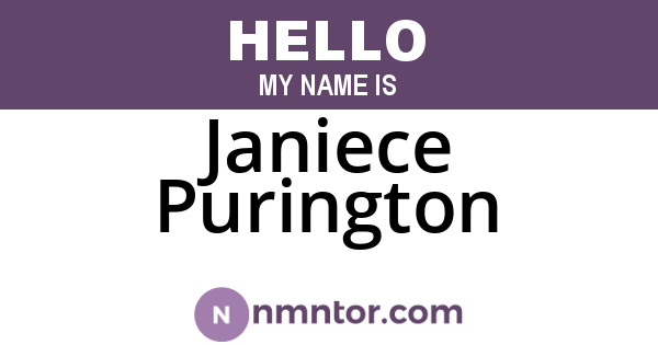 Janiece Purington