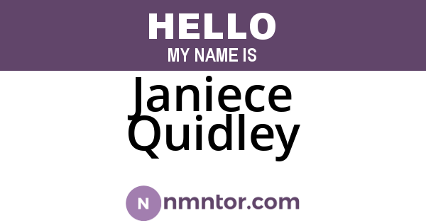 Janiece Quidley