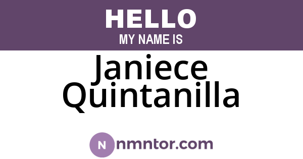 Janiece Quintanilla