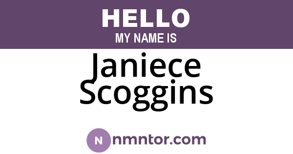 Janiece Scoggins