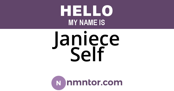 Janiece Self