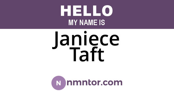 Janiece Taft