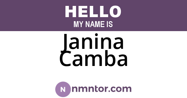 Janina Camba