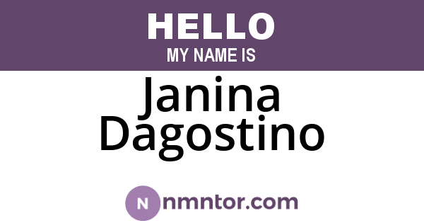 Janina Dagostino