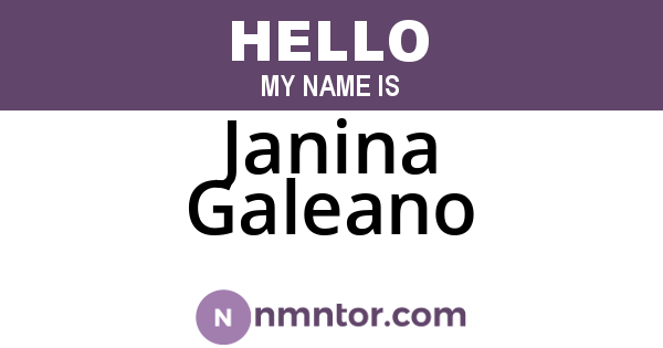 Janina Galeano