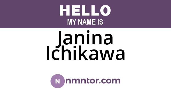 Janina Ichikawa