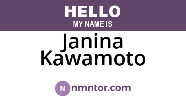 Janina Kawamoto