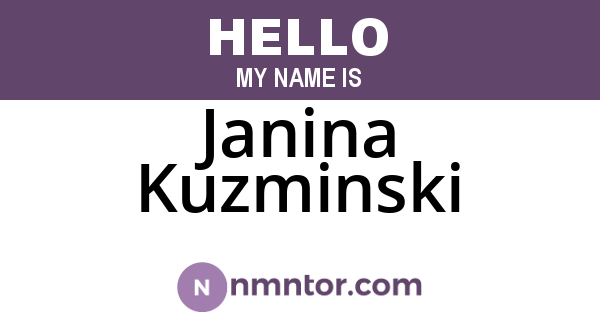Janina Kuzminski