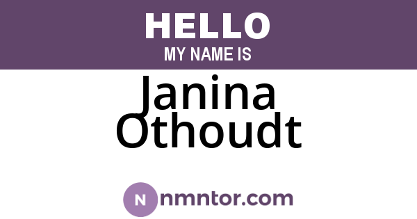 Janina Othoudt