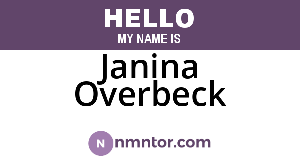 Janina Overbeck