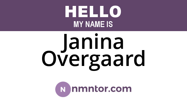 Janina Overgaard