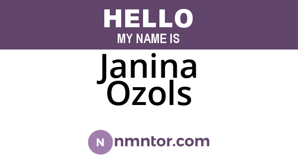 Janina Ozols