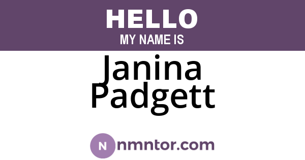 Janina Padgett