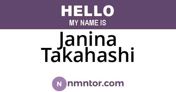 Janina Takahashi