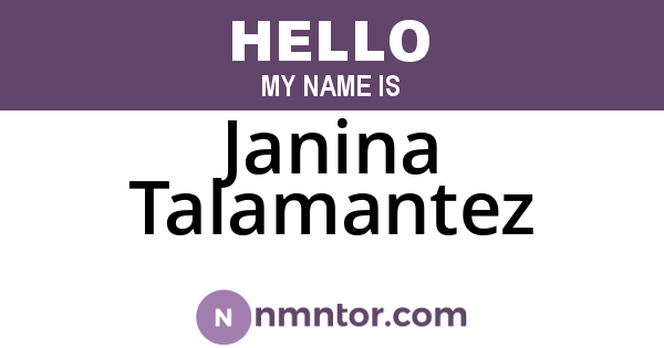 Janina Talamantez
