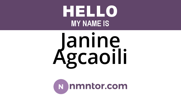 Janine Agcaoili