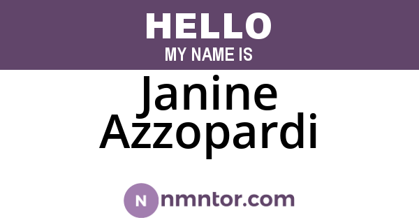 Janine Azzopardi