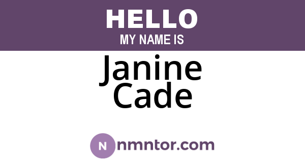 Janine Cade