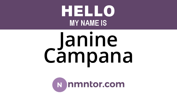 Janine Campana
