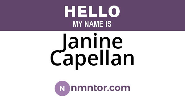 Janine Capellan
