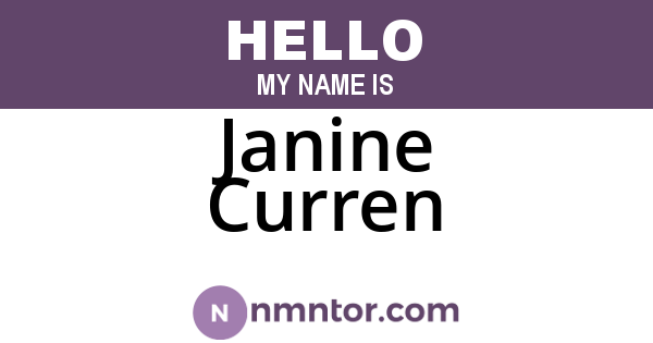 Janine Curren