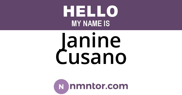 Janine Cusano