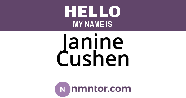 Janine Cushen