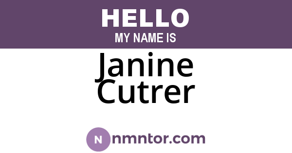 Janine Cutrer