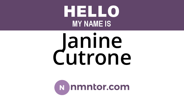 Janine Cutrone