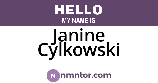 Janine Cylkowski