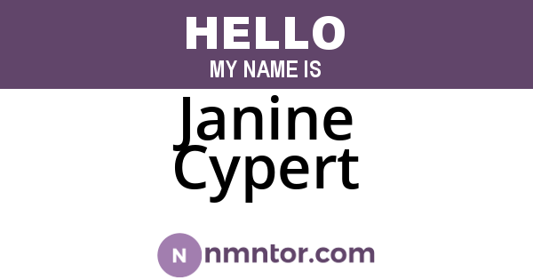 Janine Cypert