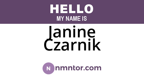 Janine Czarnik