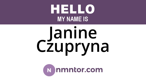 Janine Czupryna