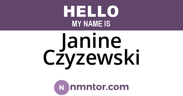 Janine Czyzewski