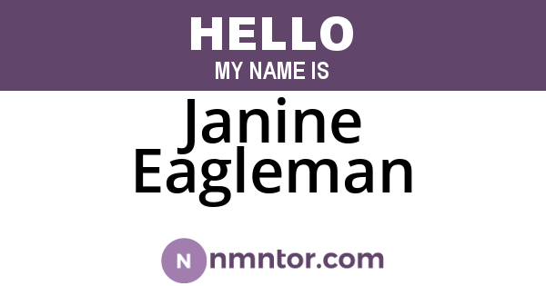 Janine Eagleman