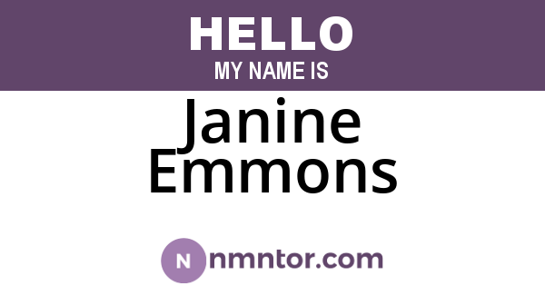 Janine Emmons