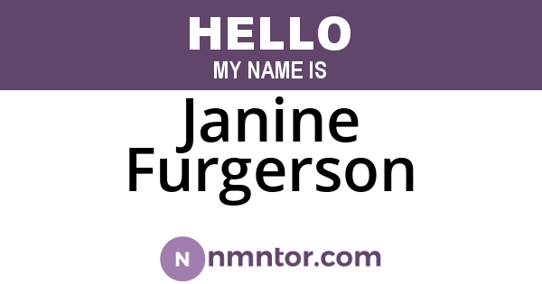 Janine Furgerson