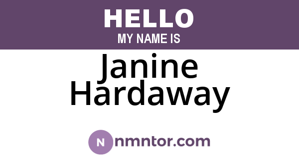 Janine Hardaway