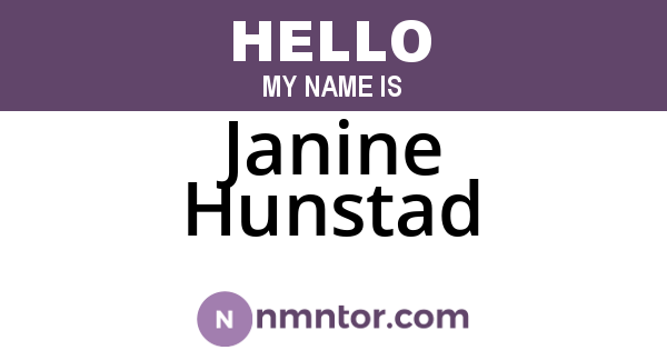 Janine Hunstad