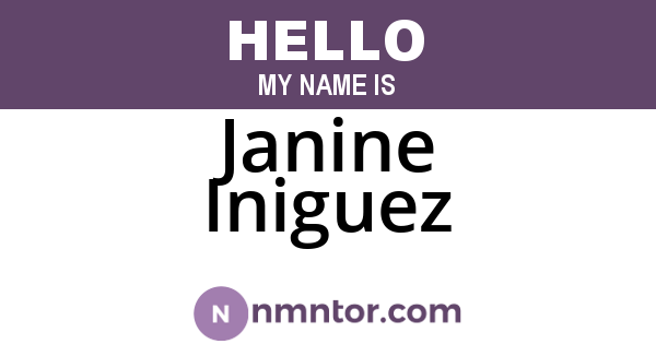 Janine Iniguez