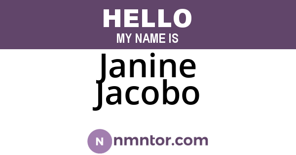 Janine Jacobo
