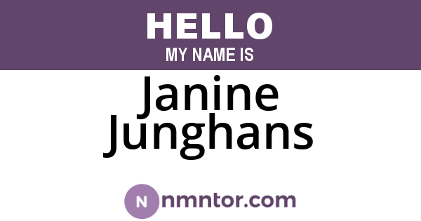 Janine Junghans