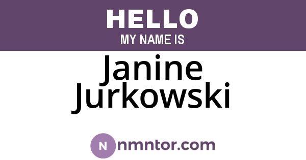 Janine Jurkowski