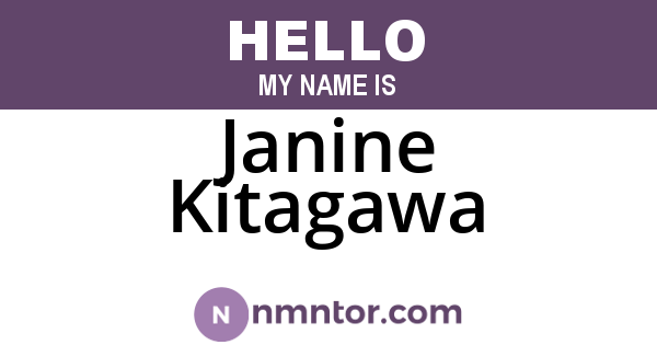 Janine Kitagawa