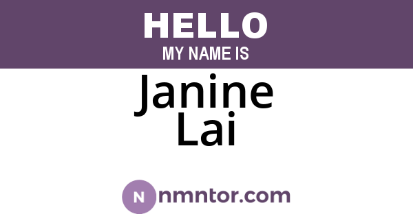 Janine Lai