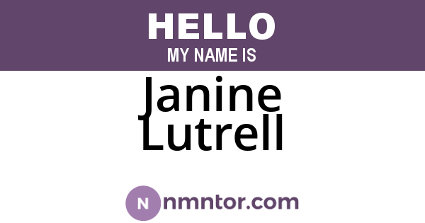 Janine Lutrell