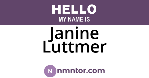 Janine Luttmer