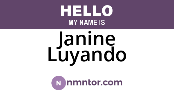 Janine Luyando
